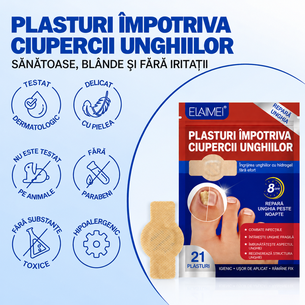 Plasture pentru ciuperca unghiei